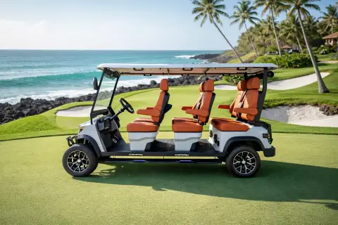KleverDiamond-6L Solar - Ultra-Luxury Lifted 6-Seat Electric Golf Cart with 360 W Solar Roof