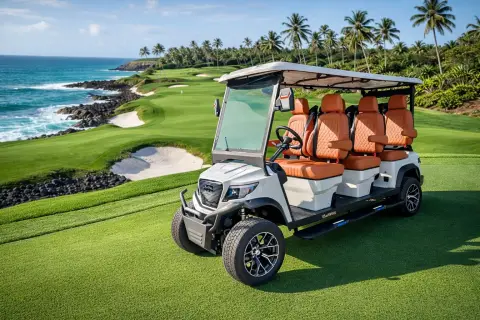 KleverDiamond-6L Solar - Ultra-Luxury Lifted 6-Seat Electric Golf Cart with 360 W Solar Roof thumbnail 5