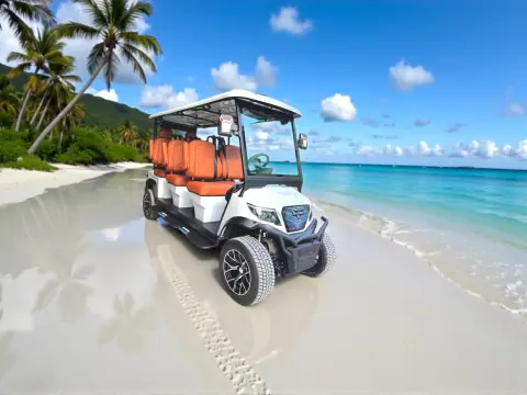 KleverDiamond-6L Solar - Ultra-Luxury Lifted 6-Seat Electric Golf Cart with 360 W Solar Roof thumbnail 11
