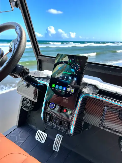KleverDiamond-6L Solar - Ultra-Luxury Lifted 6-Seat Electric Golf Cart with 360 W Solar Roof thumbnail 16