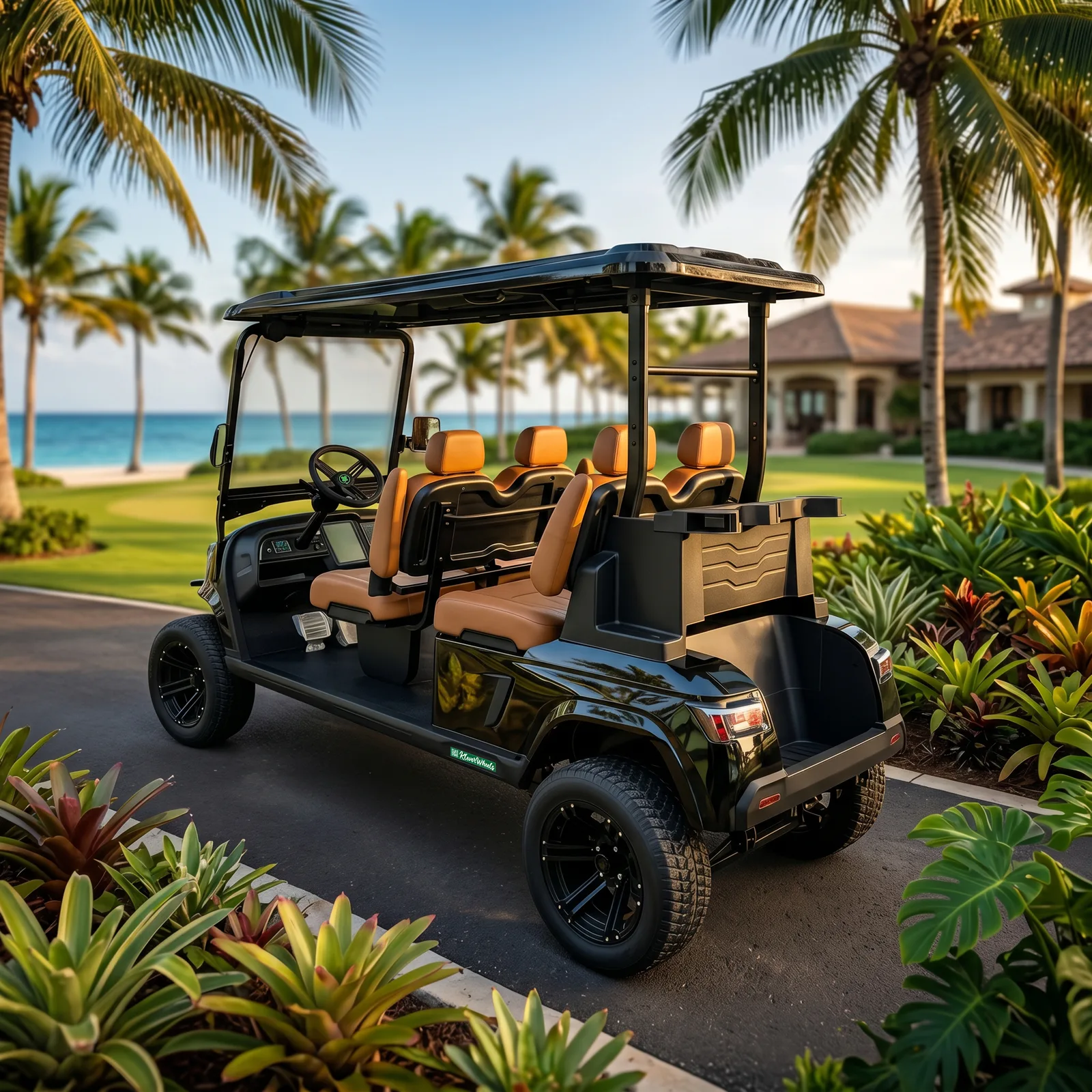 KleverEvo-4L: All-Forward 4-Seat Electric Cart (LiFePO4, Lifted)