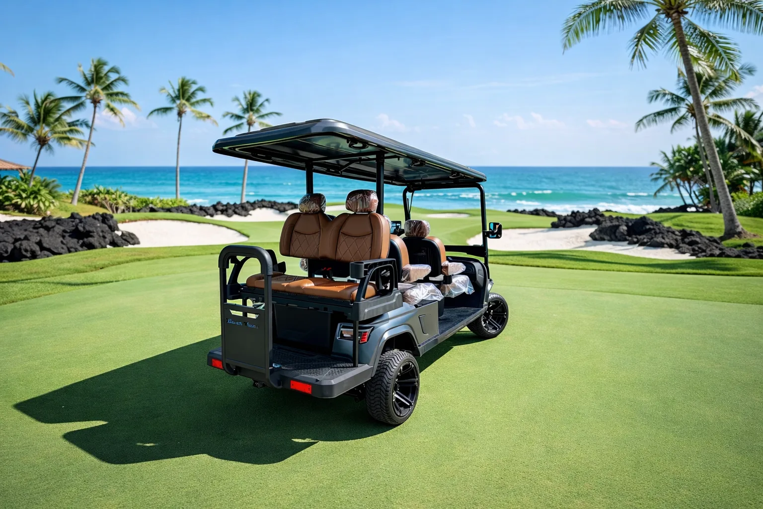 KleverOmni-6: New 6-Seat Electric Cart (4+2, LiFePO4, Lifted)