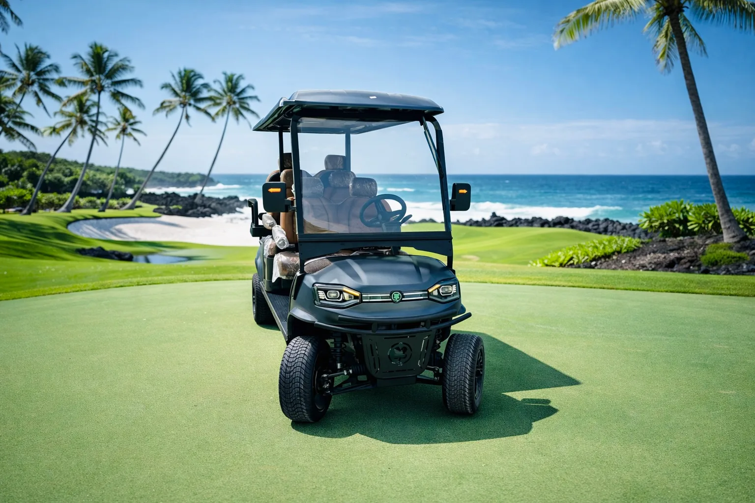 KleverOmni-6: New 6-Seat Electric Cart (4+2, LiFePO4, Lifted)